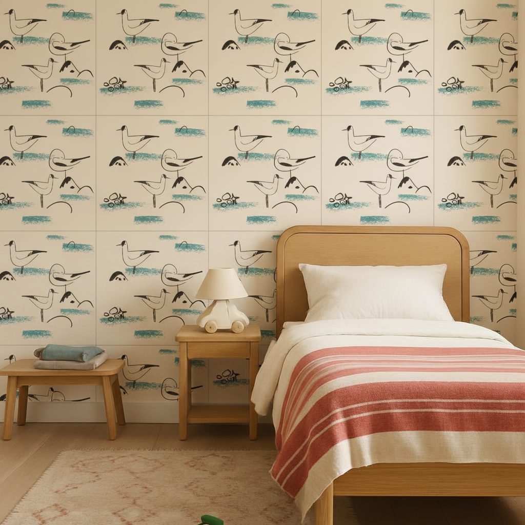 Uccelli Disegnati a Mano in a room setting