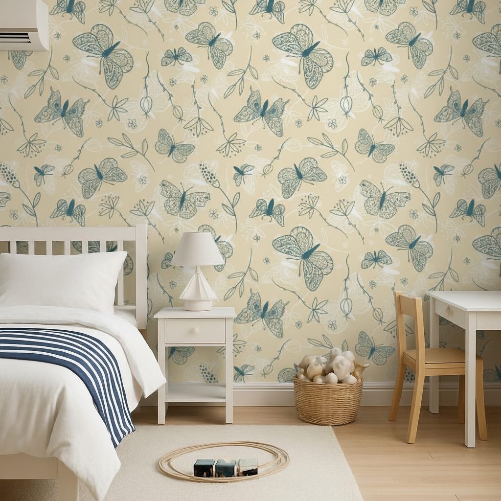 Fiori ed Eleganti Farfalle in ambiente