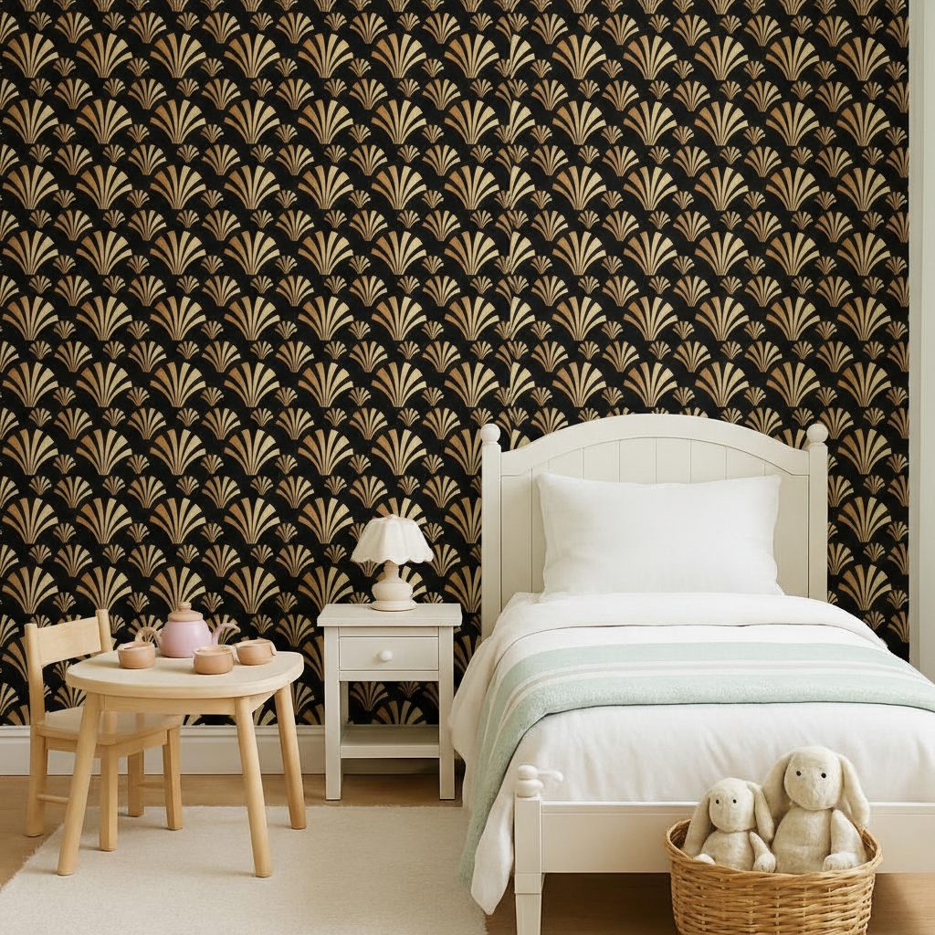 Pattern Conchiglie Stile Gatsby in ambiente