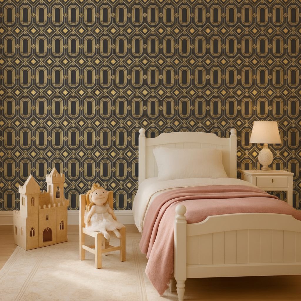 Piastrelle Art Deco Monocromatiche in ambiente
