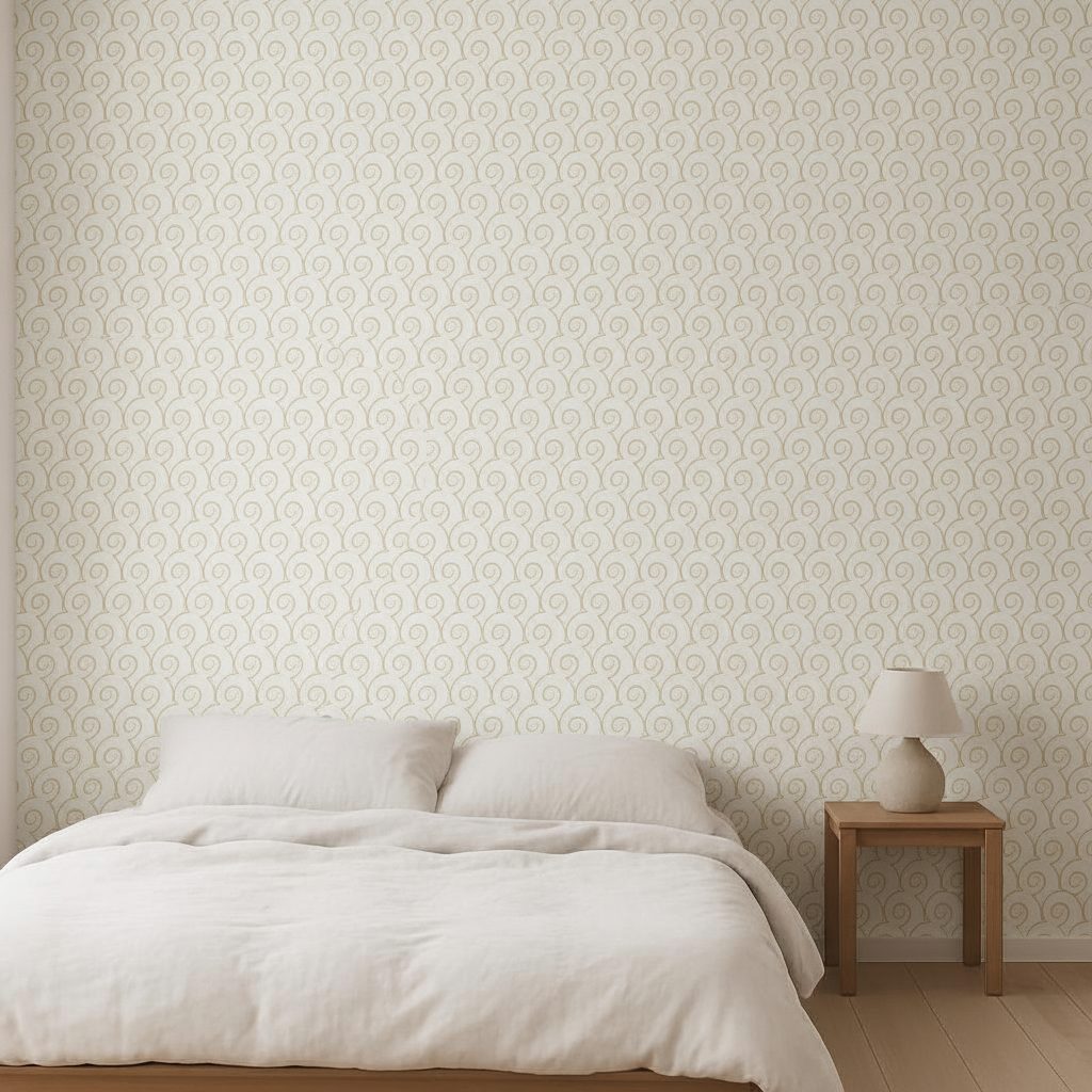 Griglia Geometrica Oro Vintage in ambiente