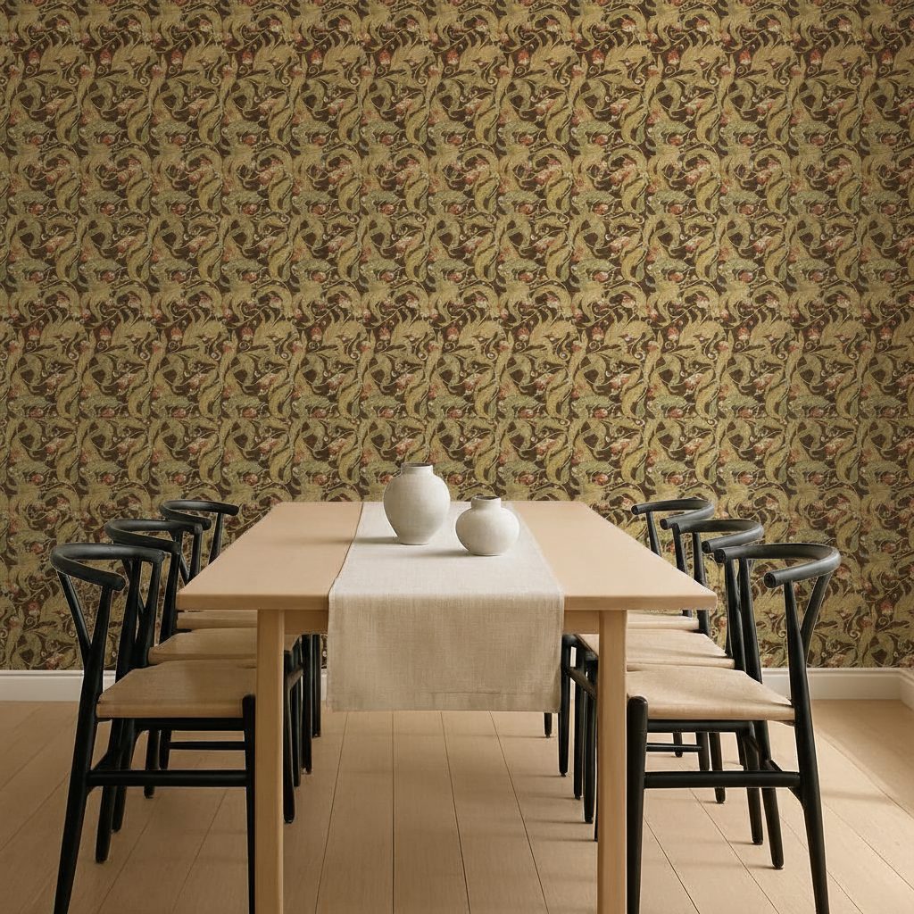 Fiori e Lamponi Art Nouveau in ambiente