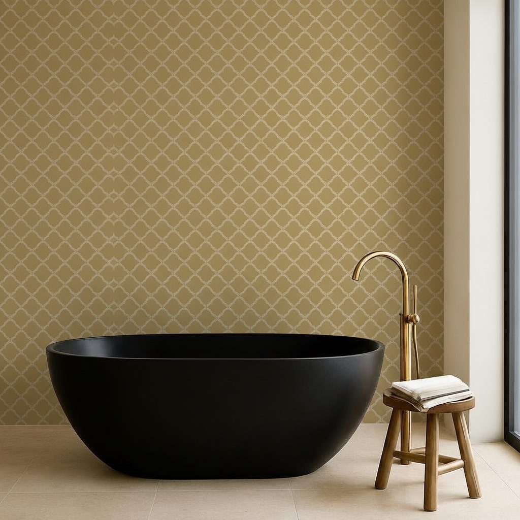 Onde a Quadri Foglie Oro in ambiente