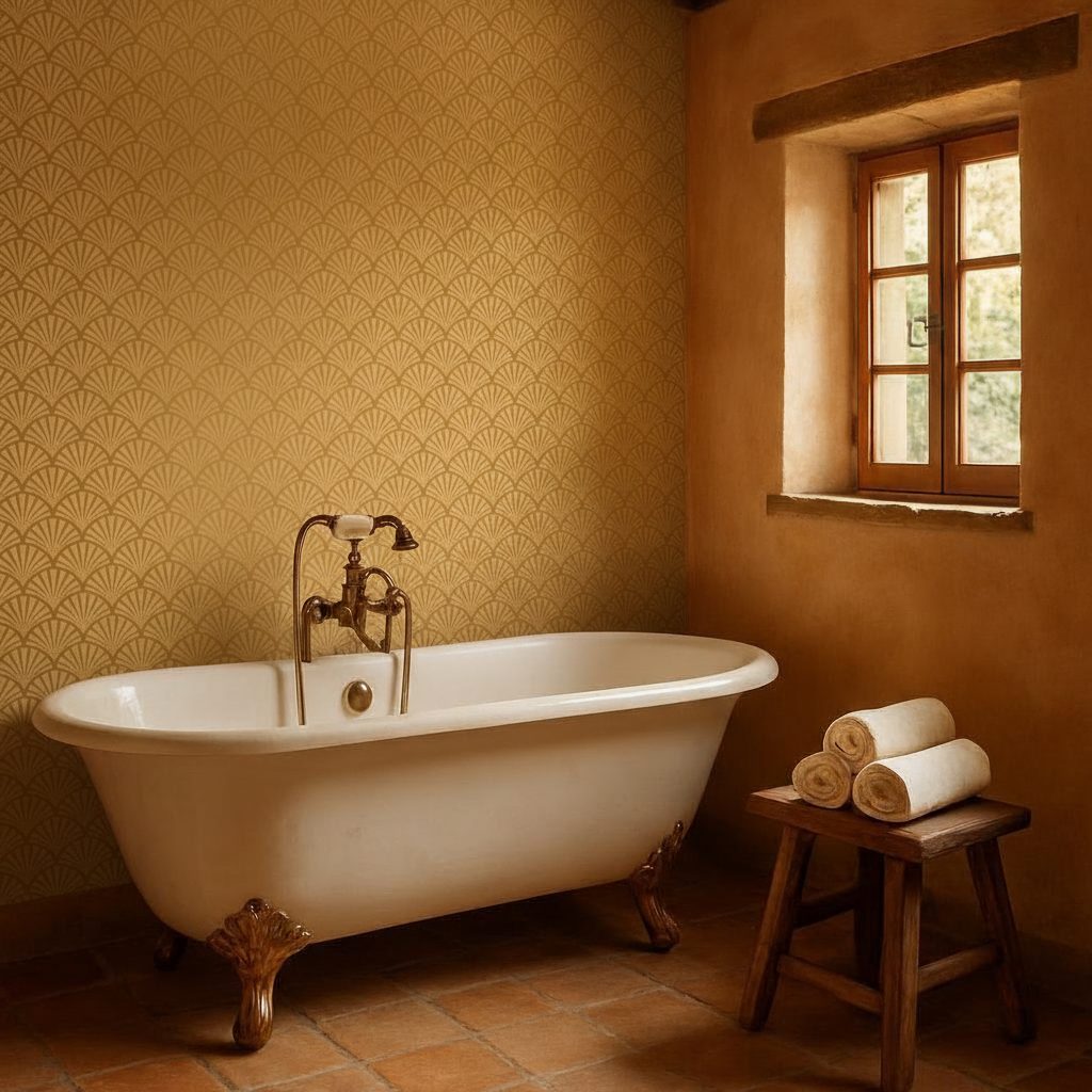 Conchiglie Art Deco Oro in ambiente