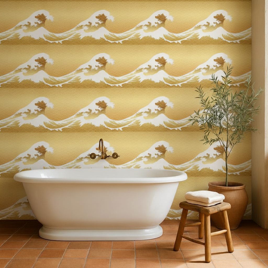 Grande Onda Giapponese Vintage in a room setting