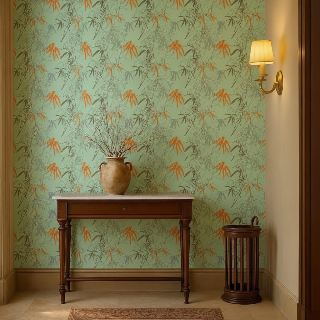 Pattern Floreale Bambù in a room setting