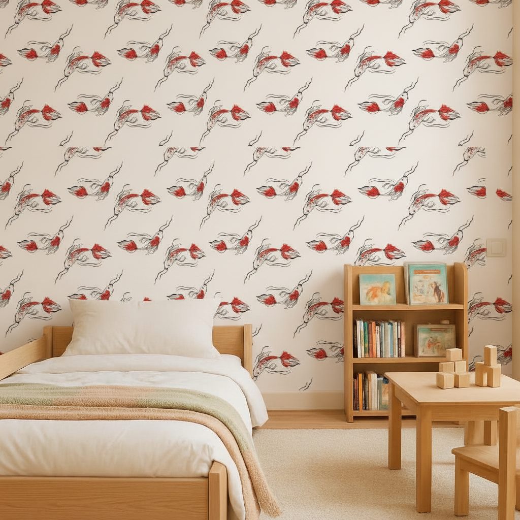 Pesci Koi Stile Giapponese in ambiente