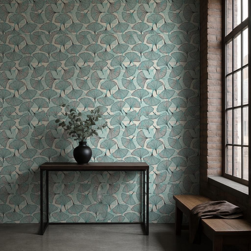 Foglie di Ginkgo Biloba in a room setting