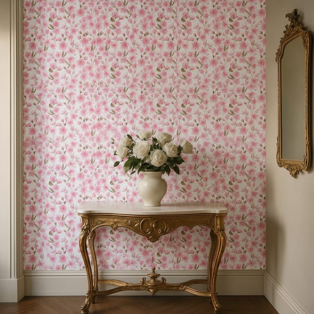 Fiori Sakura Rosa Acquerello in a room setting
