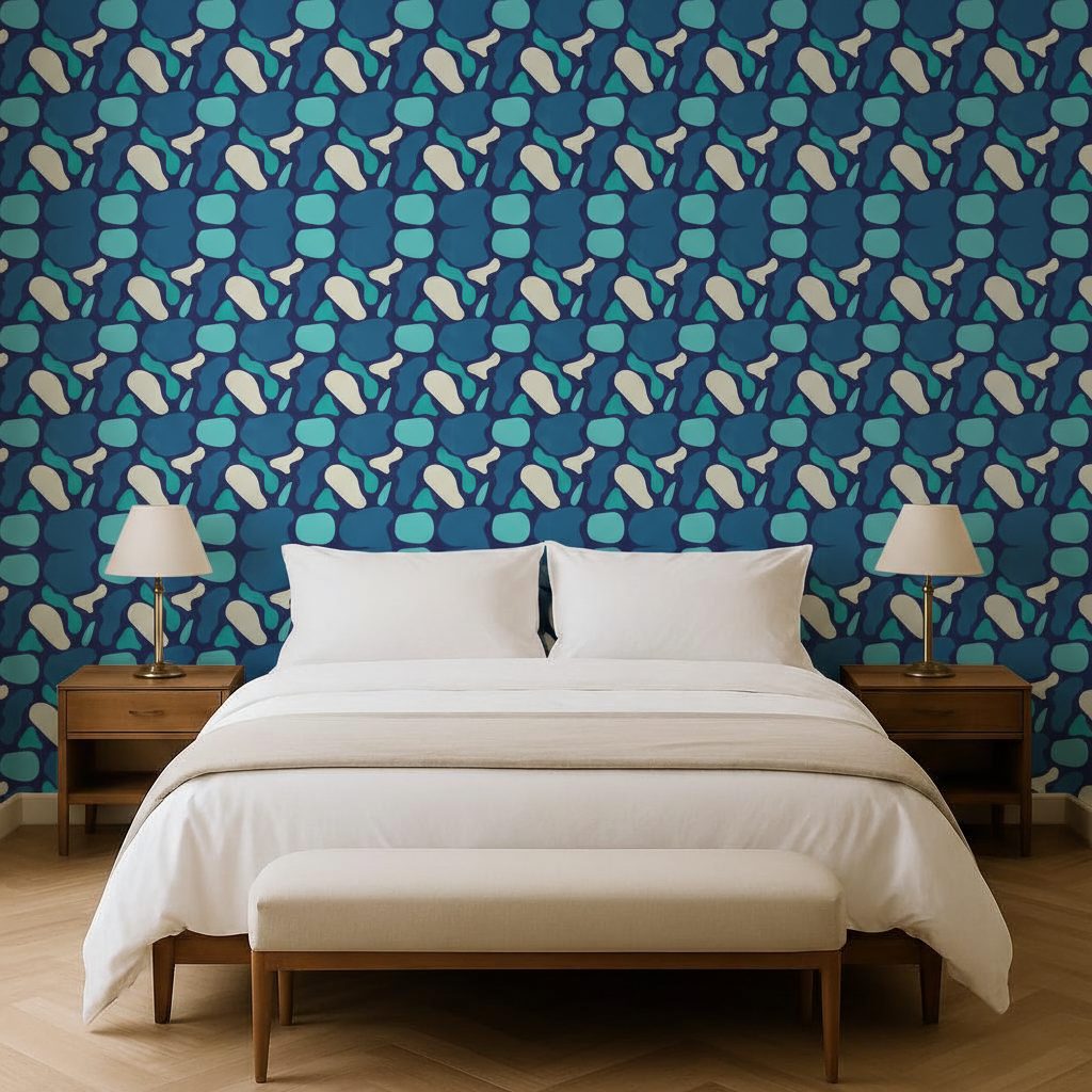 Forme Liquide Giallo Verde Blu in ambiente