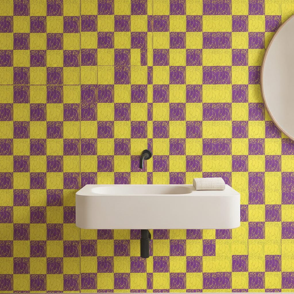 Pattern Astratto Festivo Colorato in ambiente