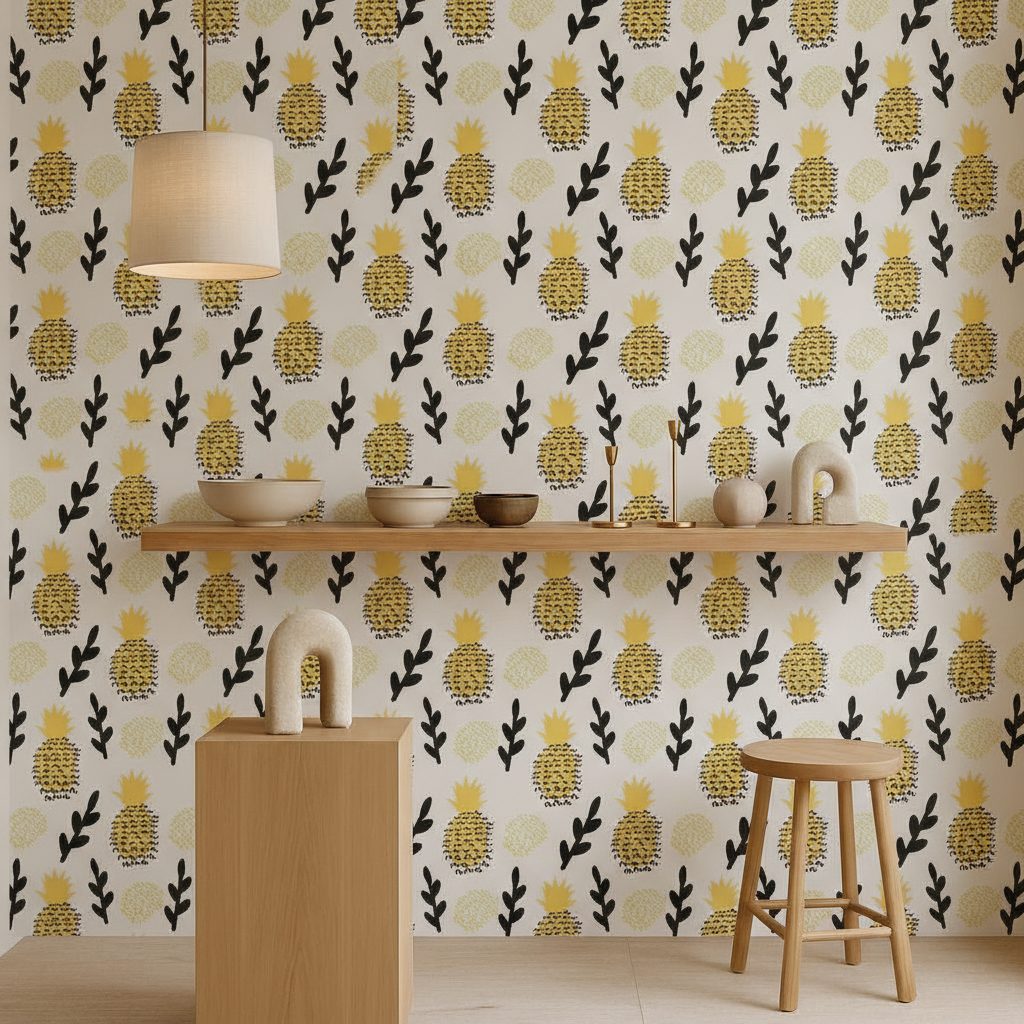 Pattern Ananas in ambiente