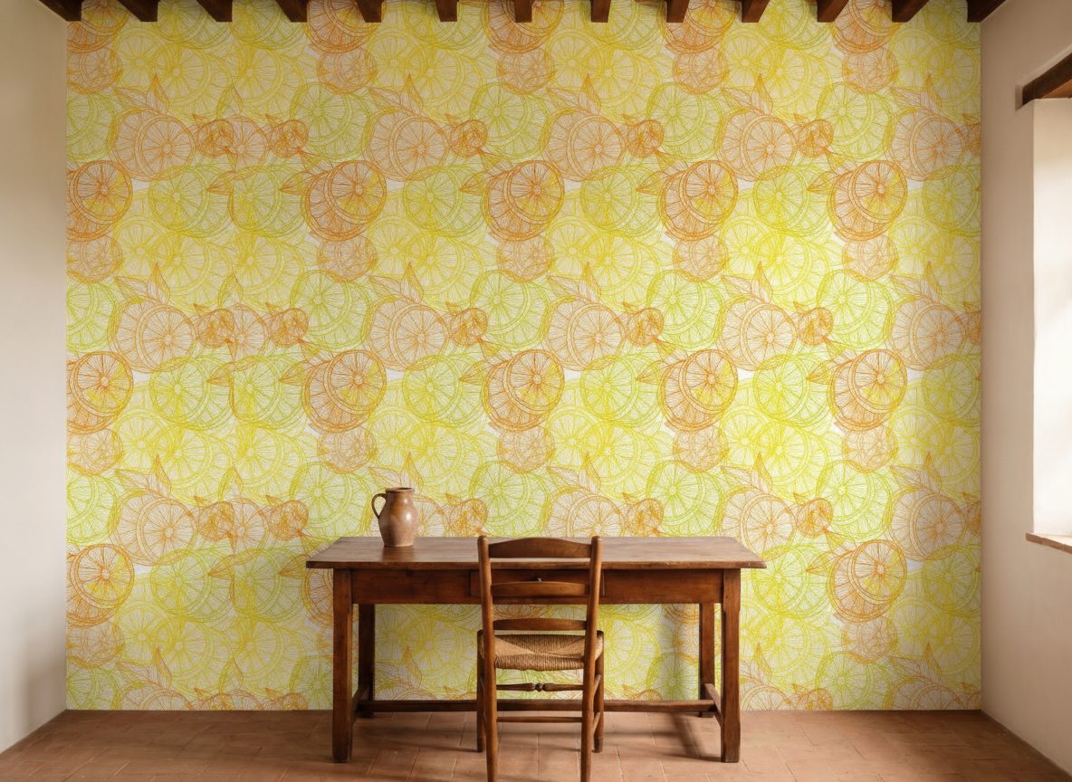 Limoni Decorativi Disegnati Mano in ambiente