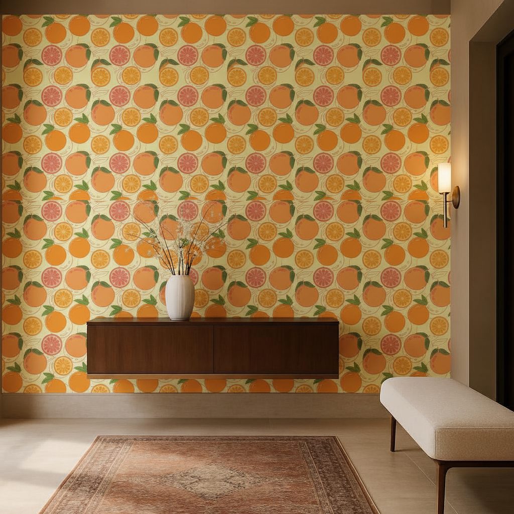 Pattern Arance in ambiente
