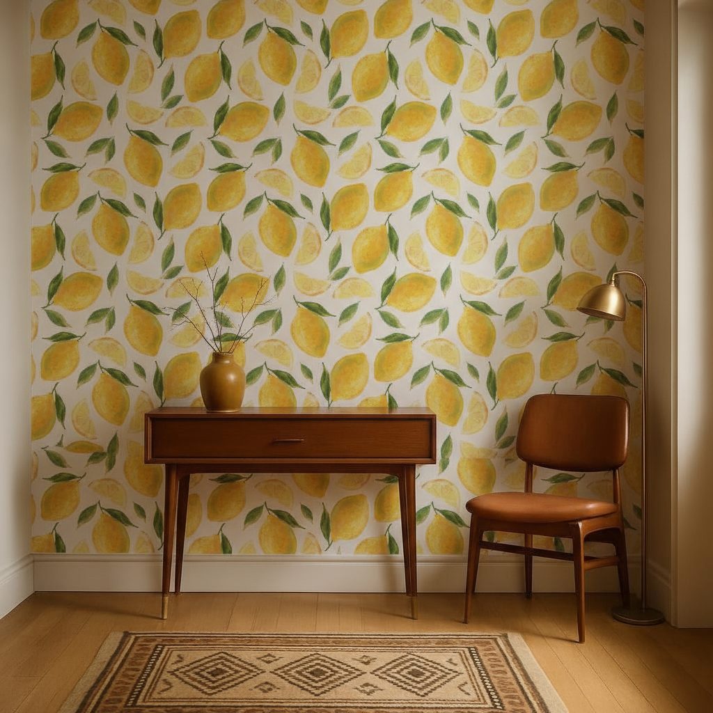 Limoni Acquerello Giallo in ambiente