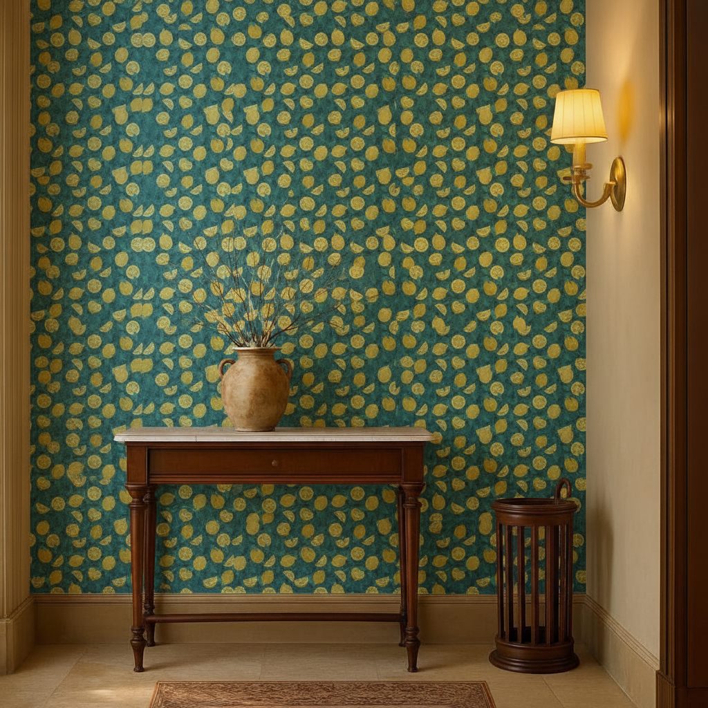 Limoni Fette Foglie Verdi in ambiente