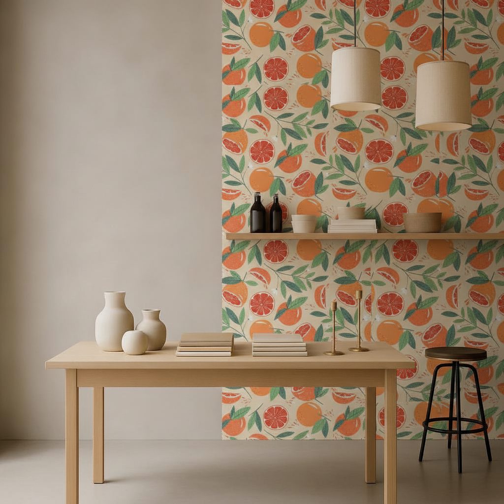 Pattern Pompelmo Moderno in ambiente