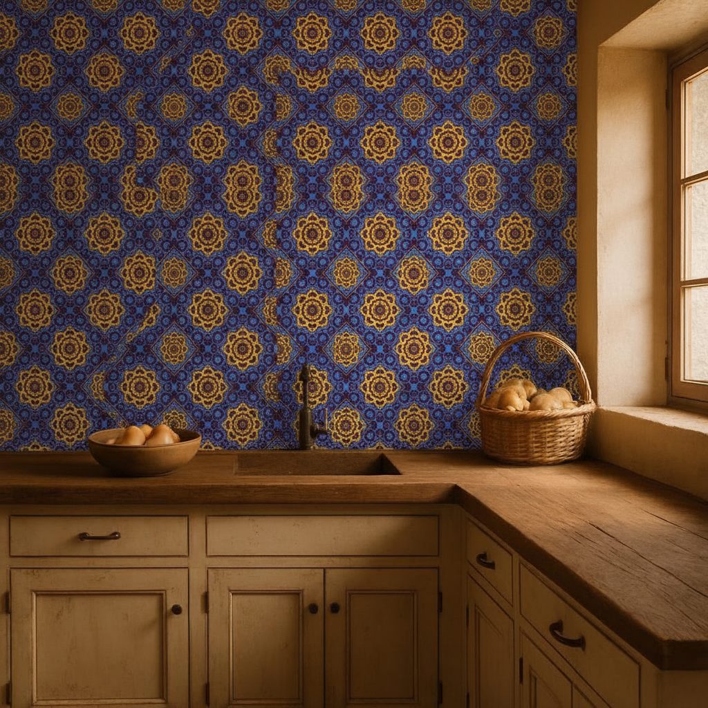 Pattern Arabo Orientale Luminoso in ambiente