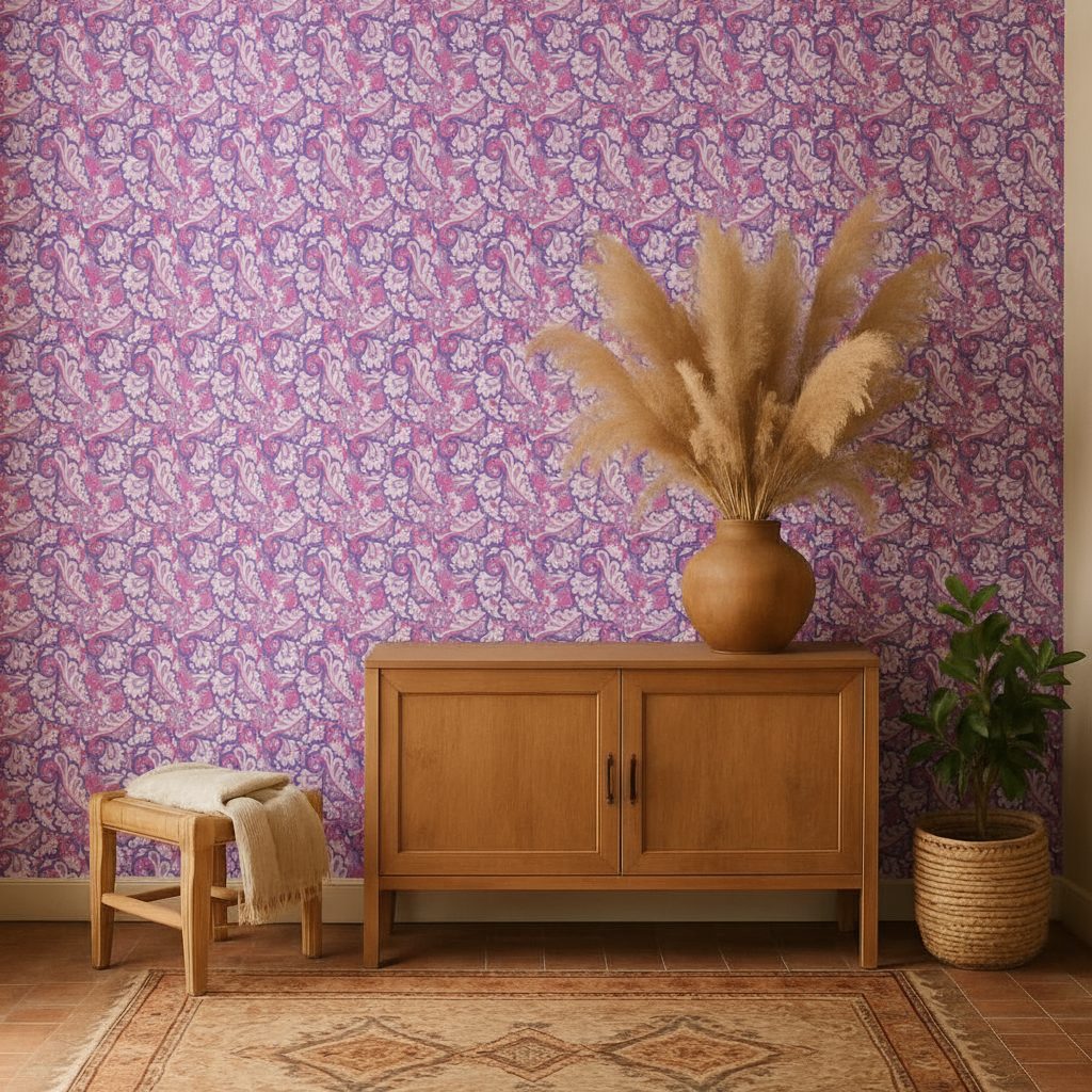 Fiori Astratti Etnici Disegnati in ambiente