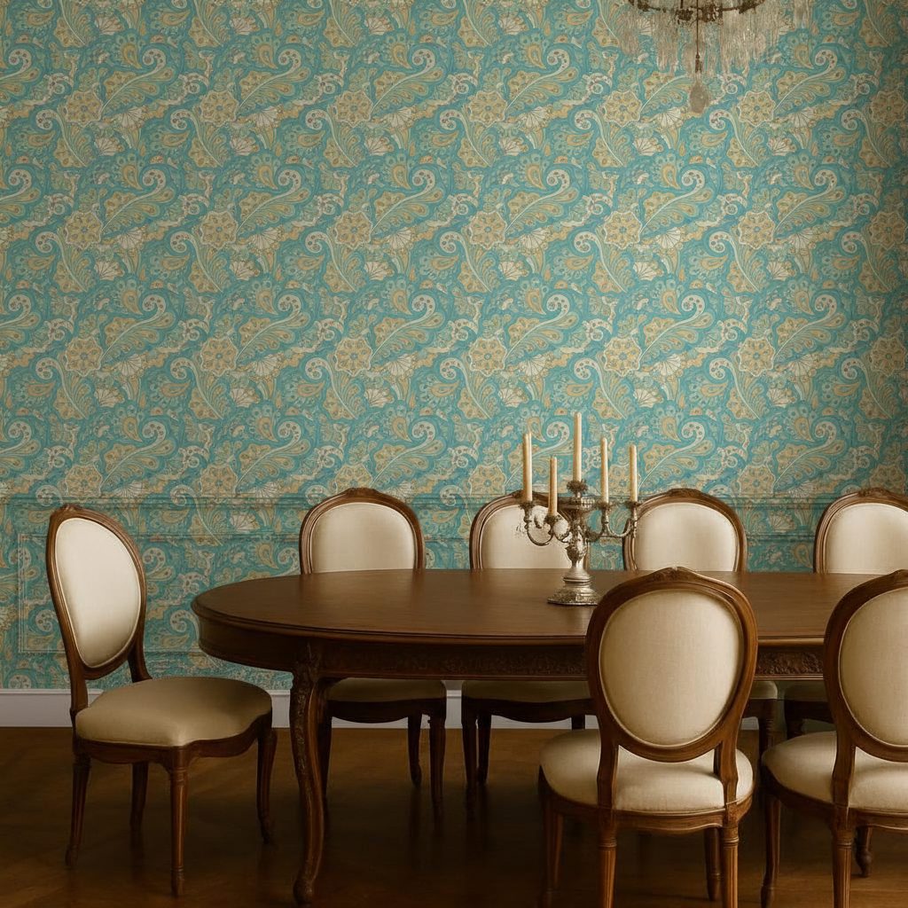 Fiori Astratti Etnici Disegnati in ambiente