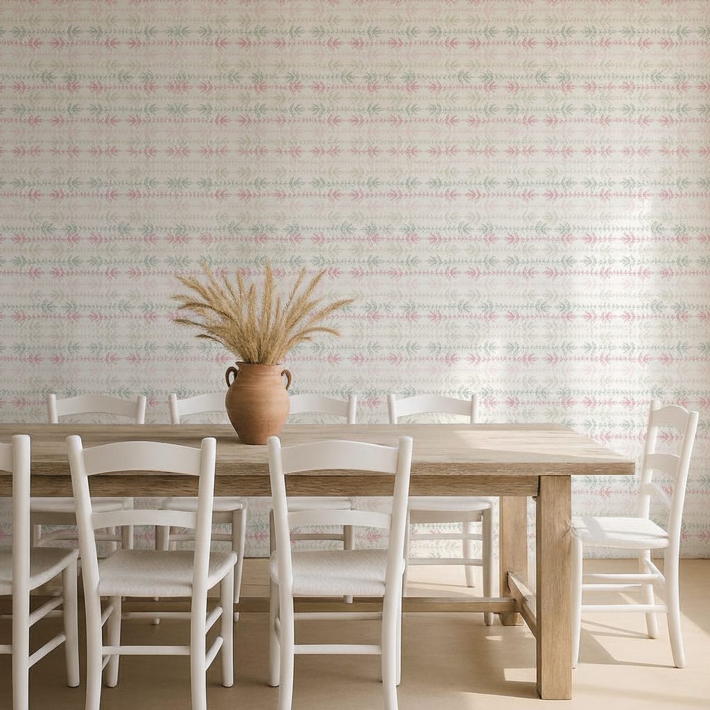Strisce Etniche Pastello in ambiente