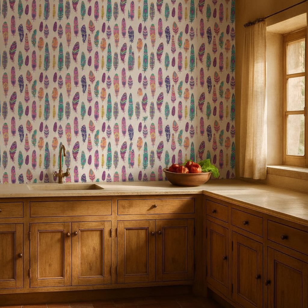 Piume Stile Boho in ambiente