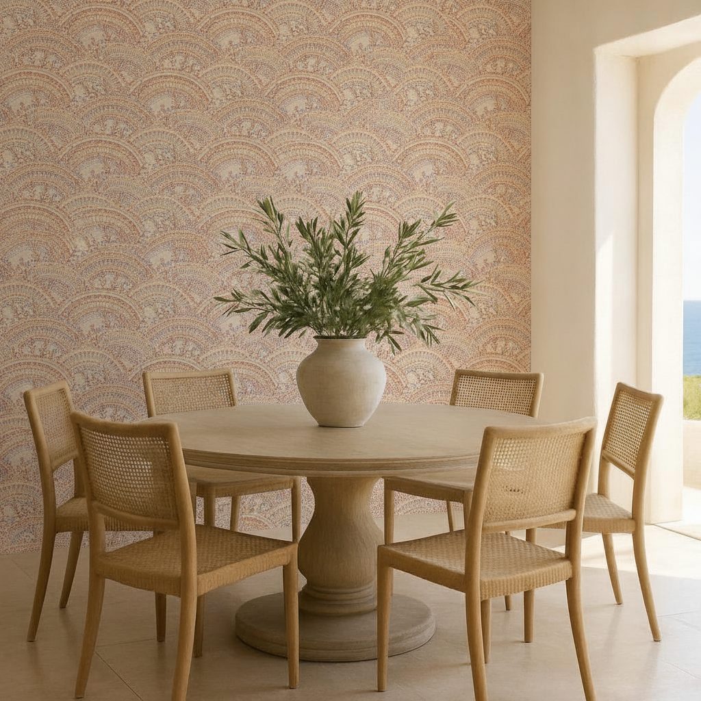 Colline Erbose Beige Decorative in ambiente