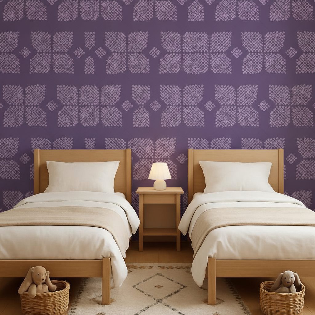 Pattern Shibori Giapponese Boho in ambiente