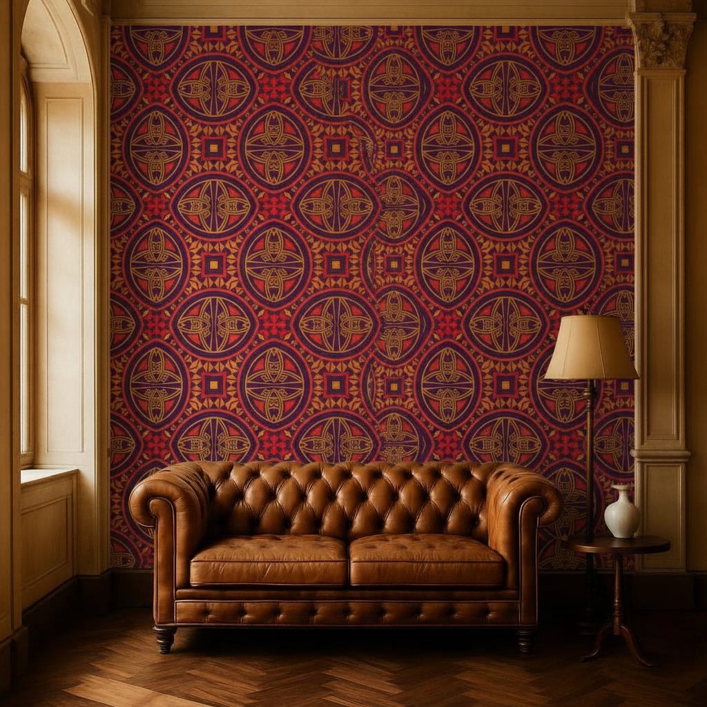 Pattern Etnico Tribale Colorato in ambiente