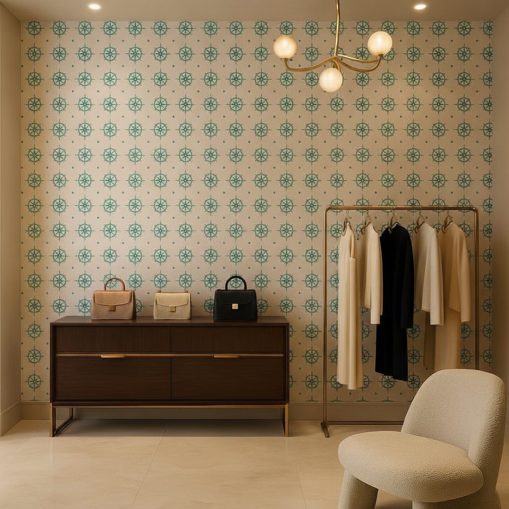 Simboli Rosa dei Venti in a room setting