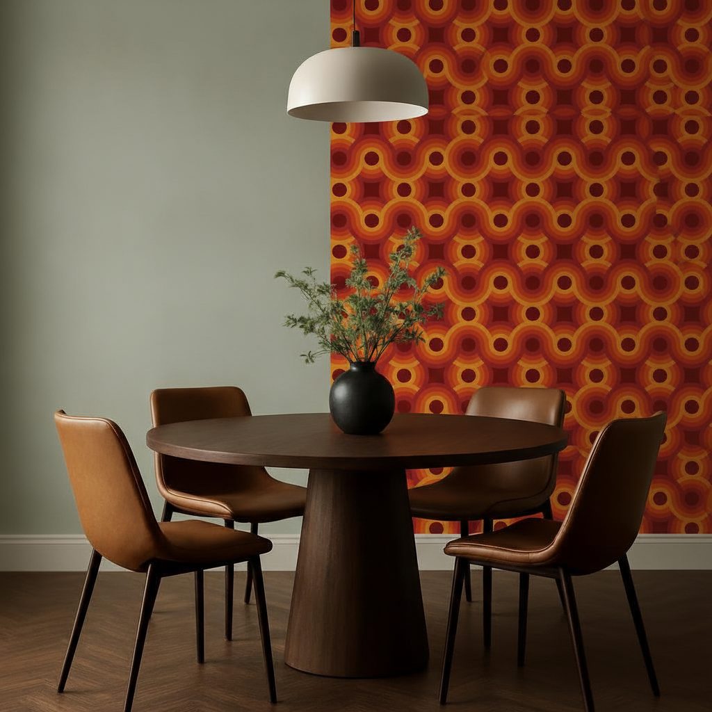 Pattern Geometrico Vintage in ambiente