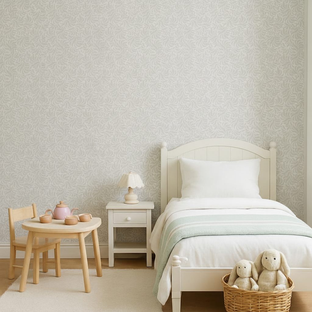Pattern Astratto Grigio Bianco in a room setting