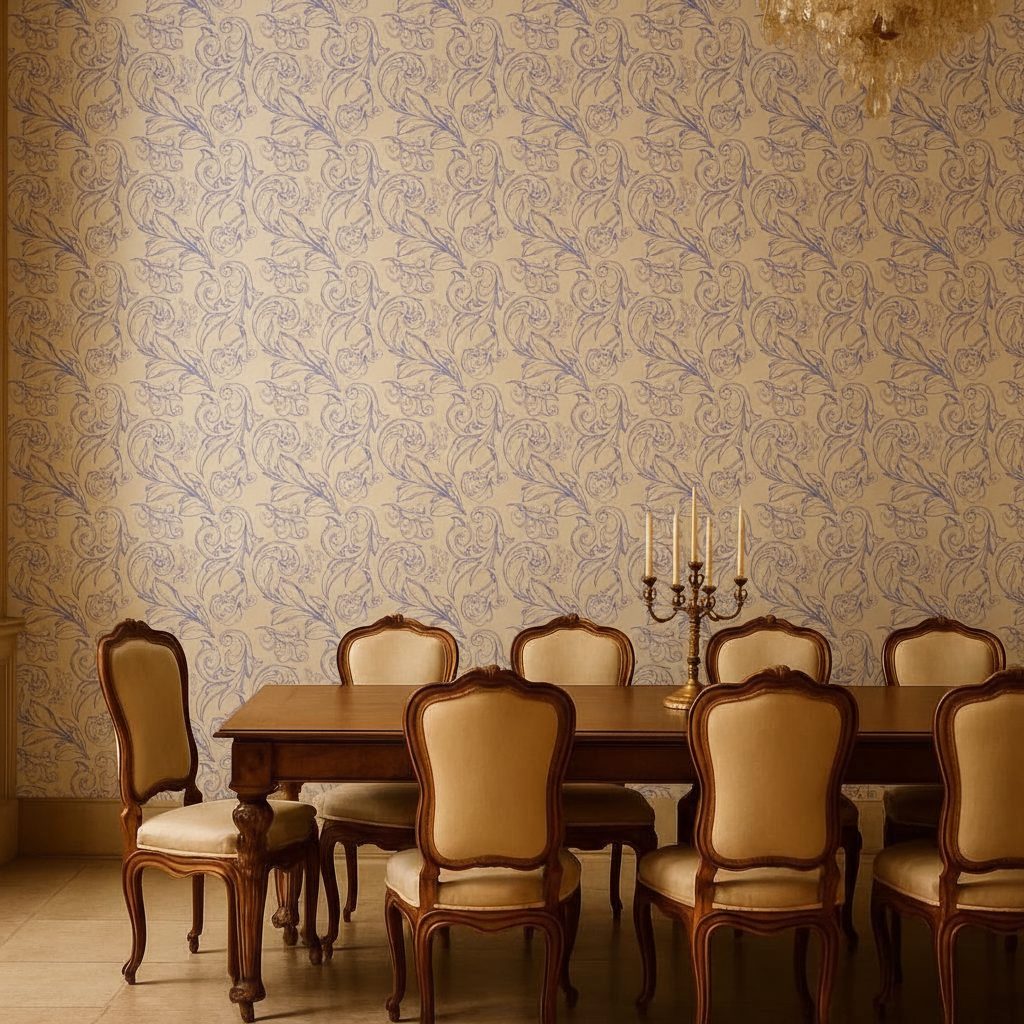 Monogramma Floreale Barocco in ambiente