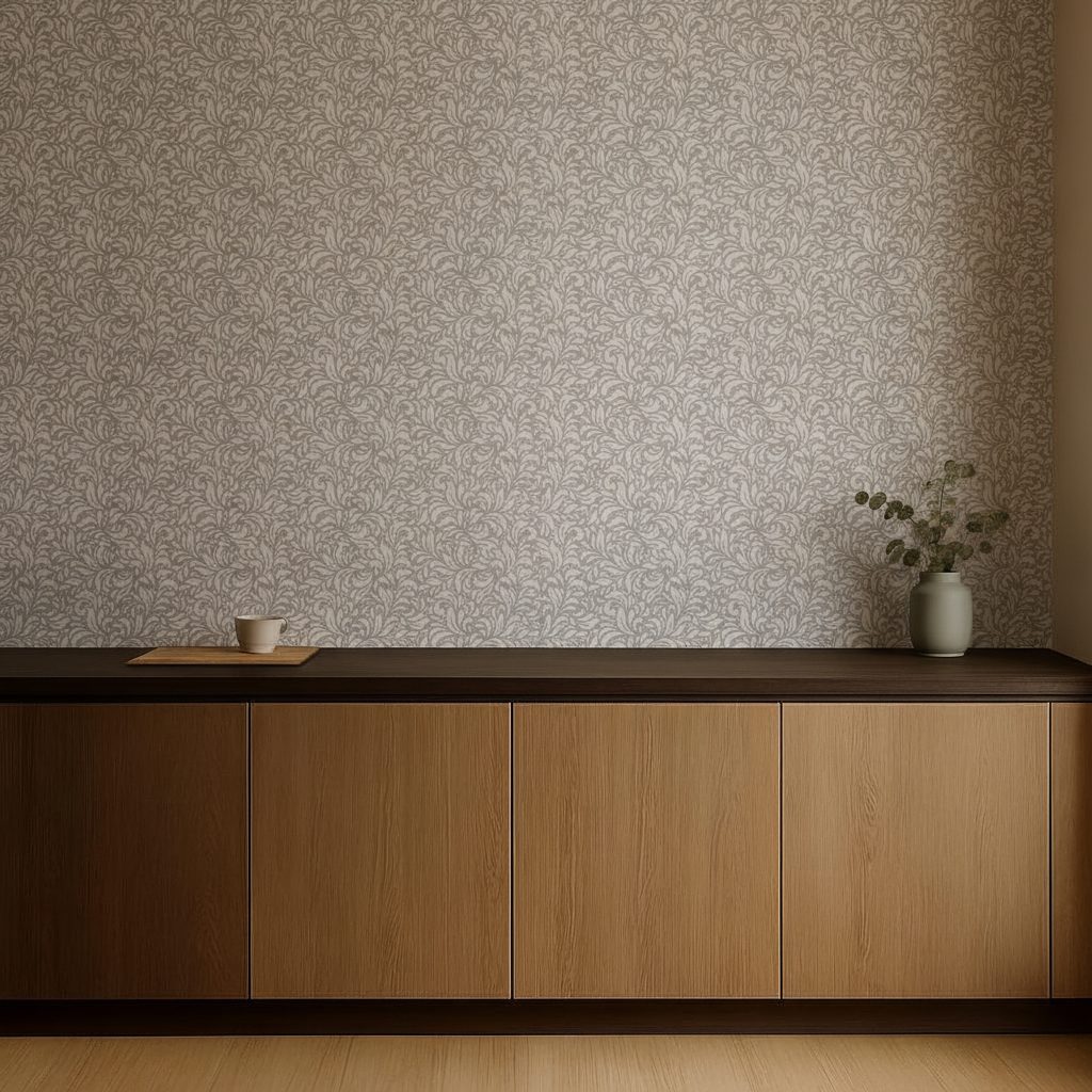 Pattern Astratto Grigio in a room setting
