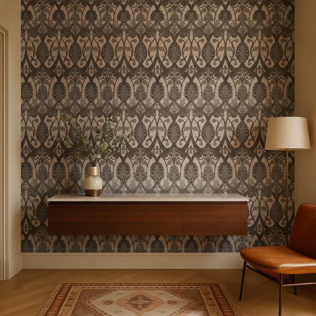 Pattern Floreale Retro in a room setting