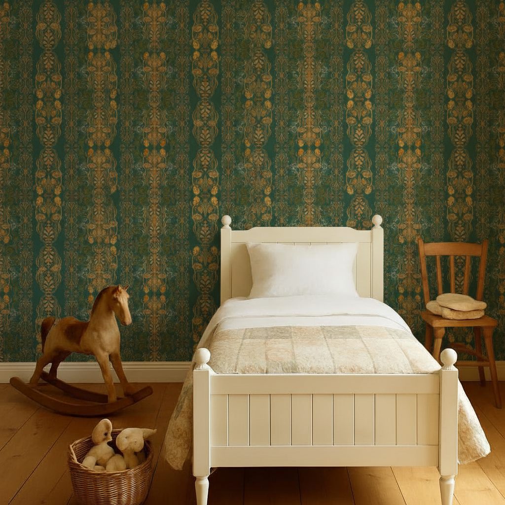 Foglie Oro Rococò Vittoriano in ambiente