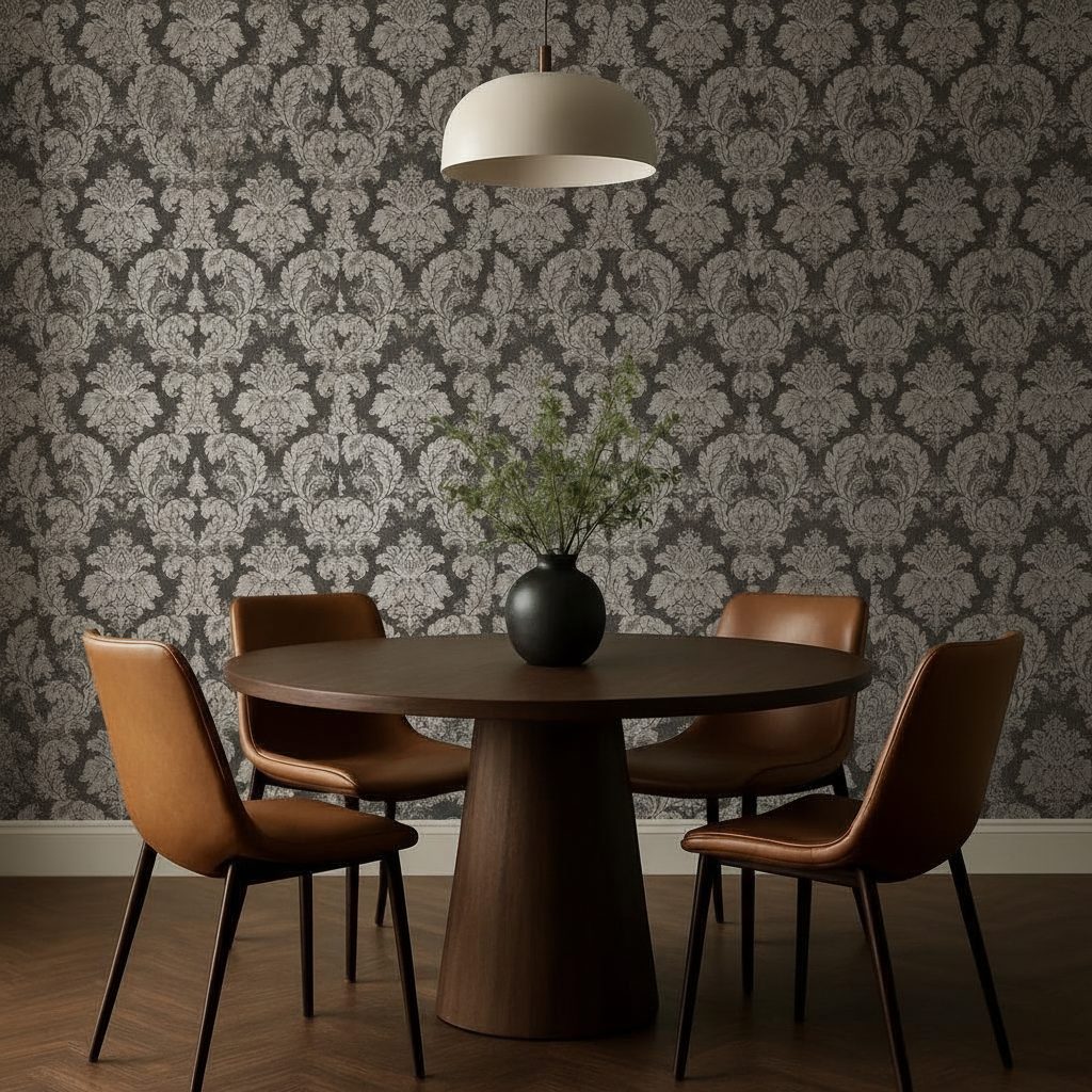 Pattern Decorativo a Foglie in a room setting