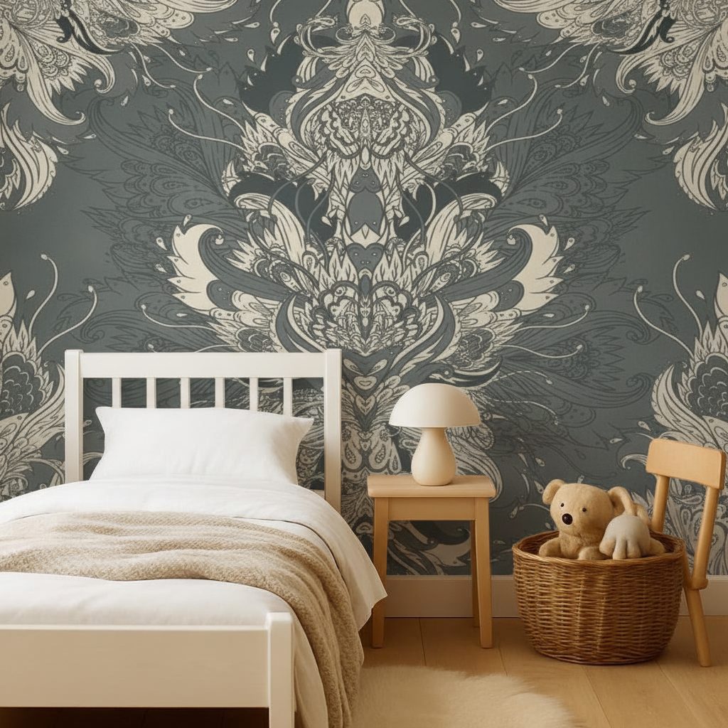 Pattern Barocco Ornato Vintage in a room setting
