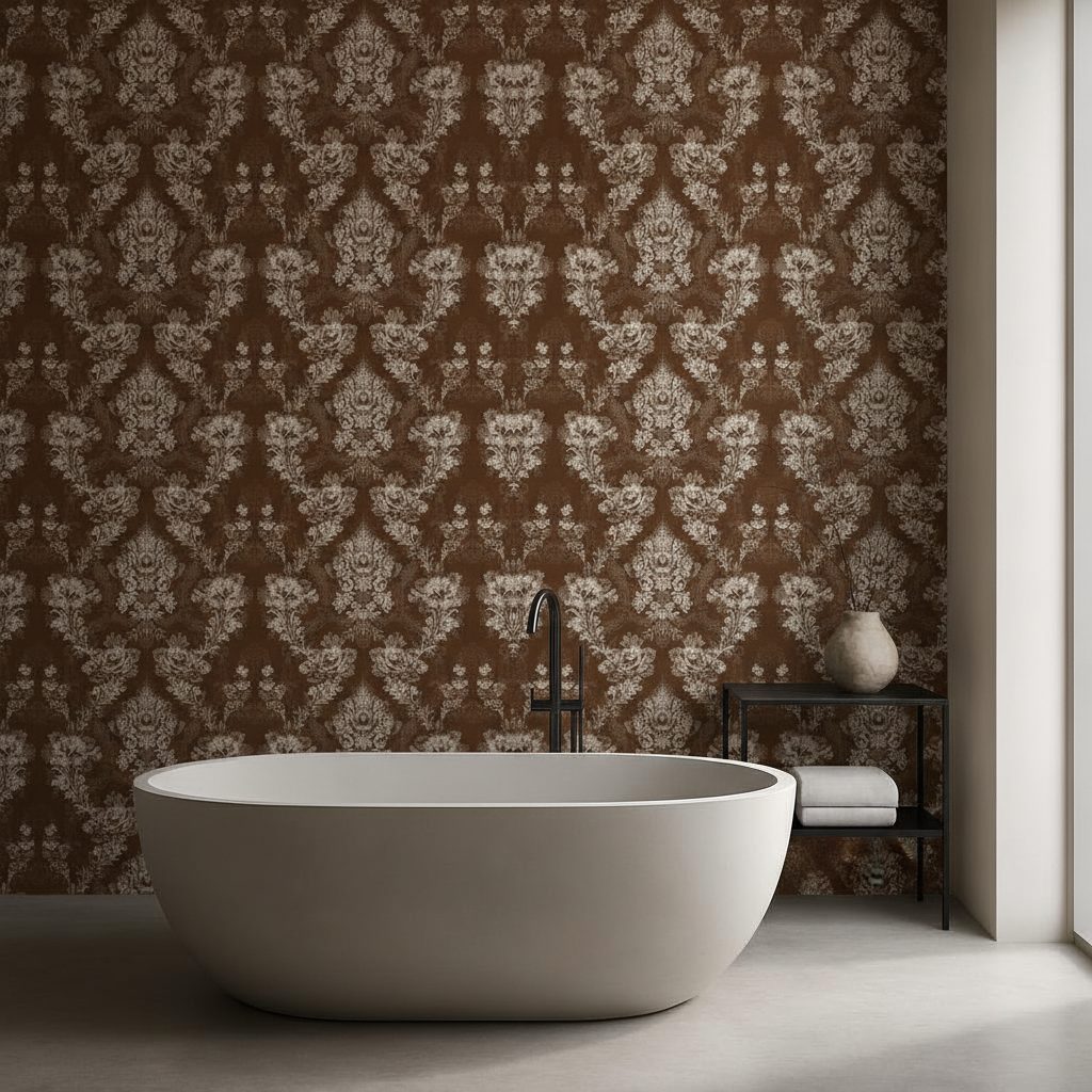 Fiori Astratti Disegnati a Mano in a room setting