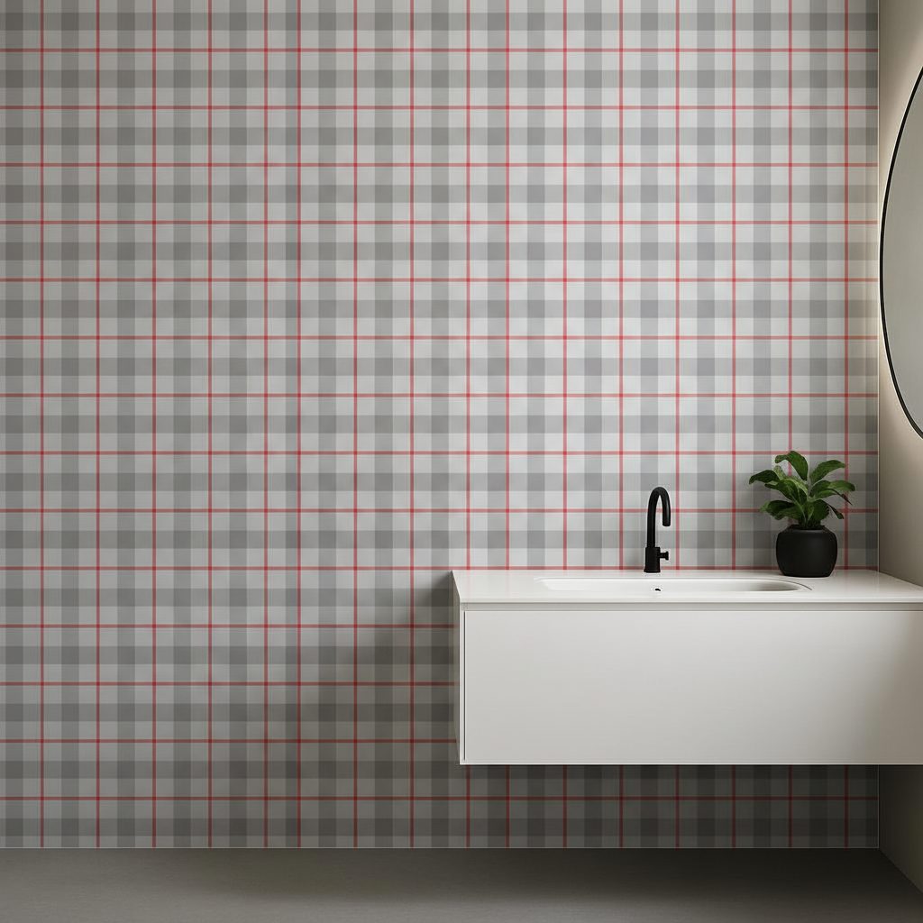 Pattern Scozzese a Quadri in ambiente