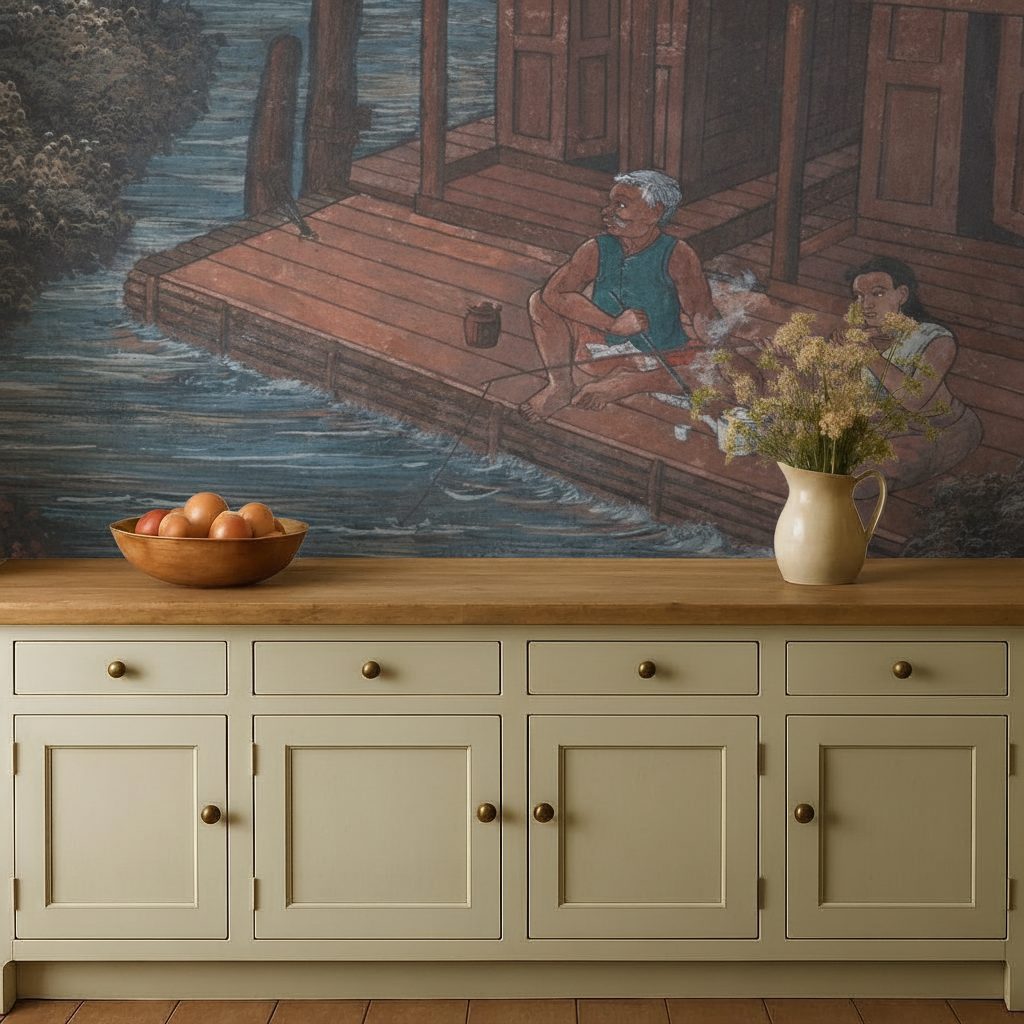 Pittura Thai Watphrakaew Tradizionale in ambiente