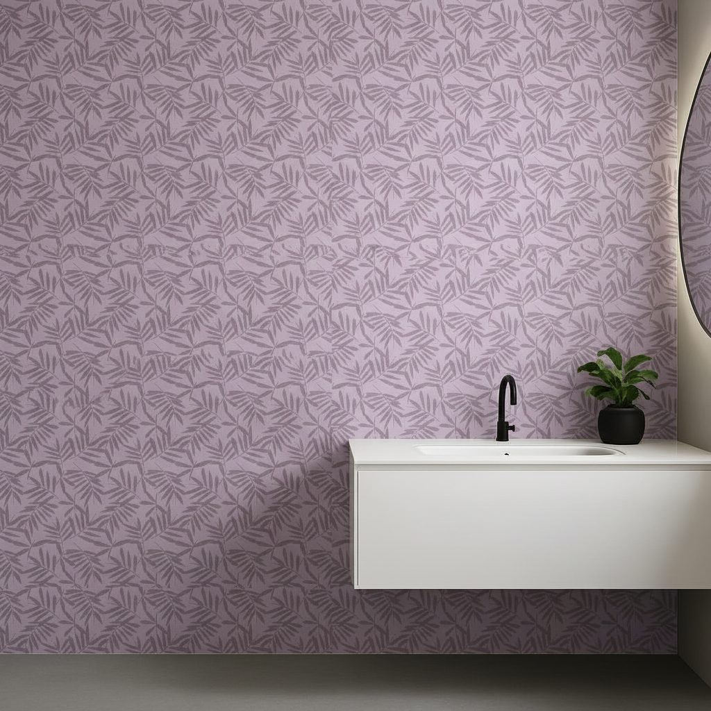 Foglie Tropicali Viola in ambiente