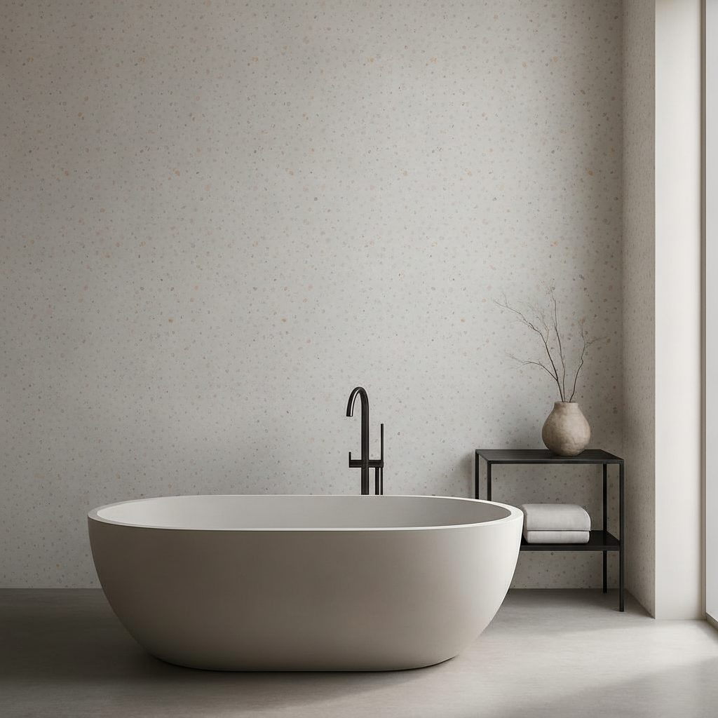 Mini Terrazzo Grigio Rosa Arancio in ambiente