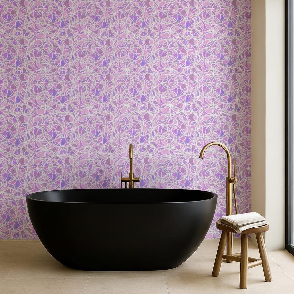 Mosaico Astratto di Cerchi in ambiente