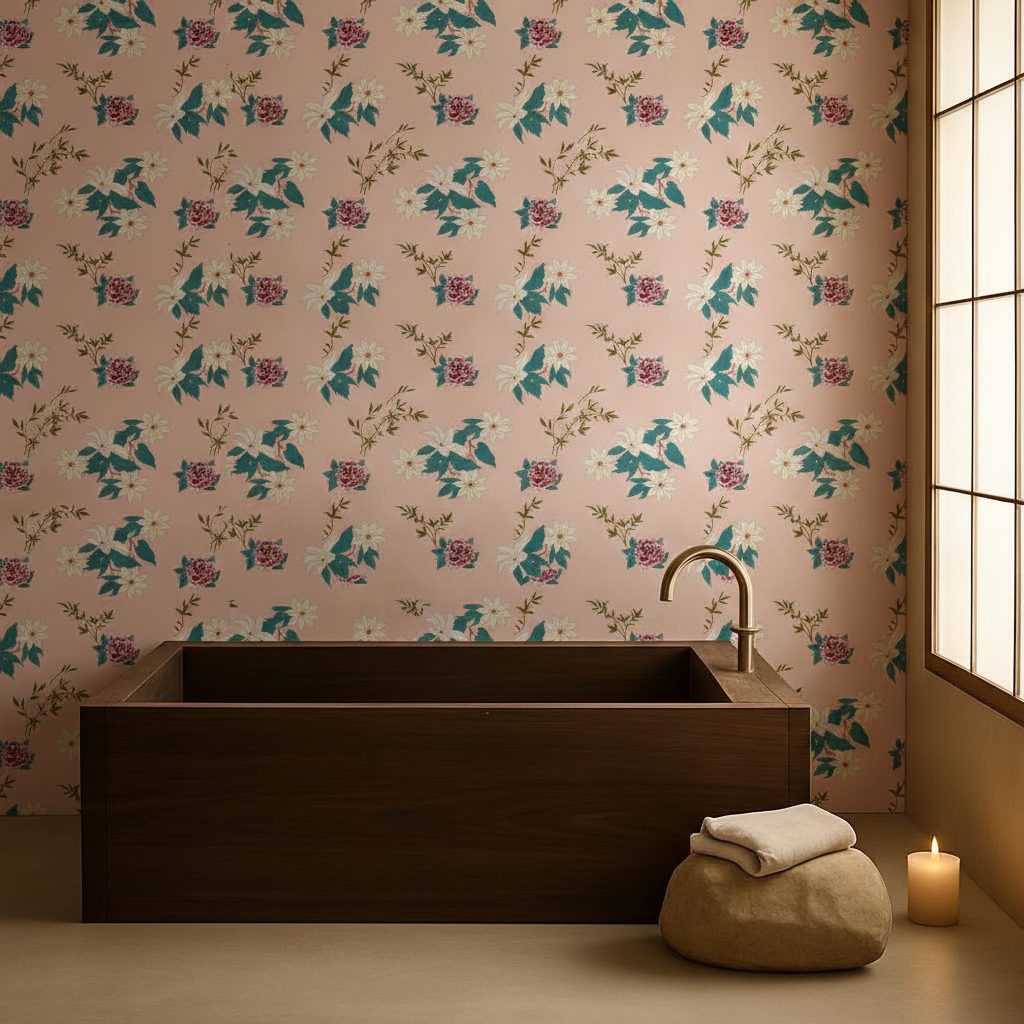 Fiori Selvatici e Rami Rosa in ambiente