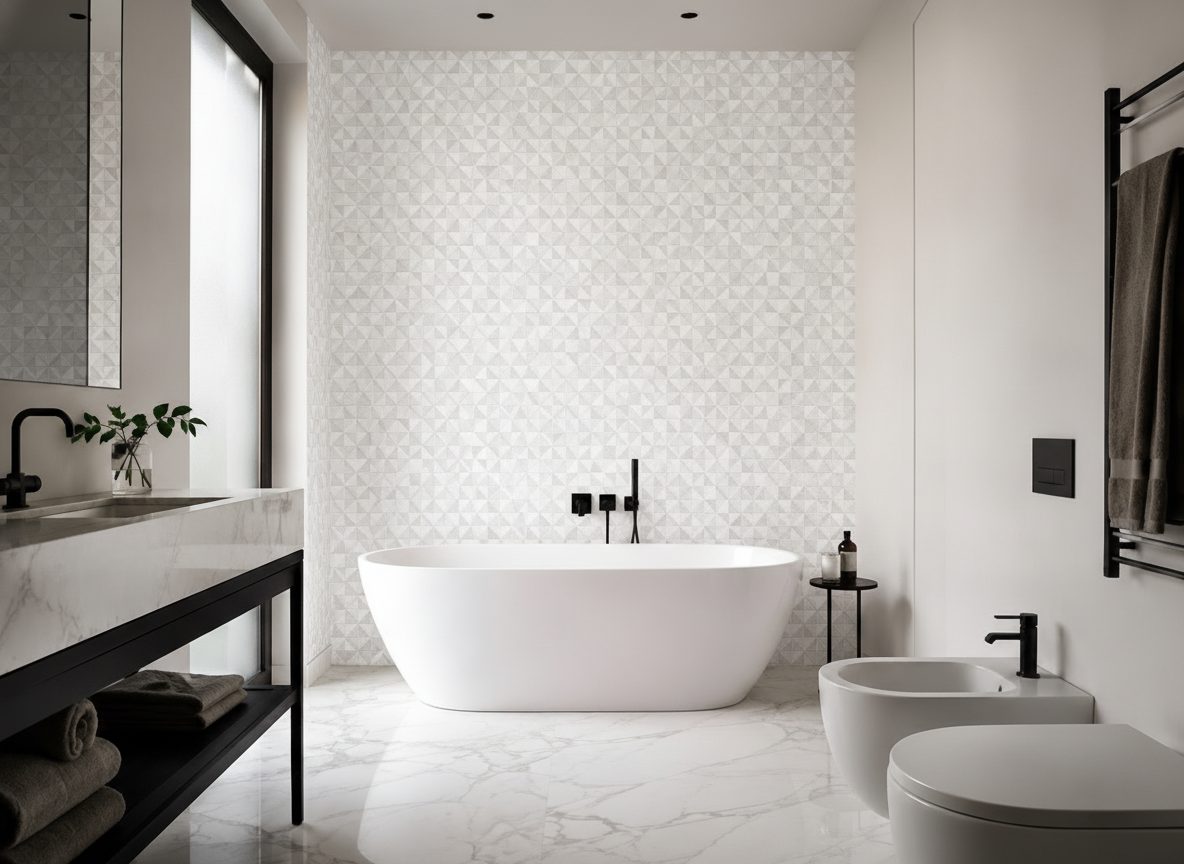Pattern Mosaico Astratto in ambiente