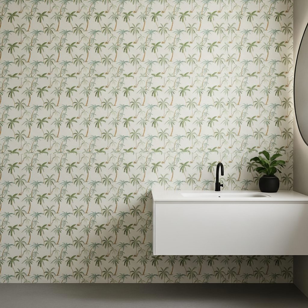 Palme Tropicali Disegnate a Mano in ambiente