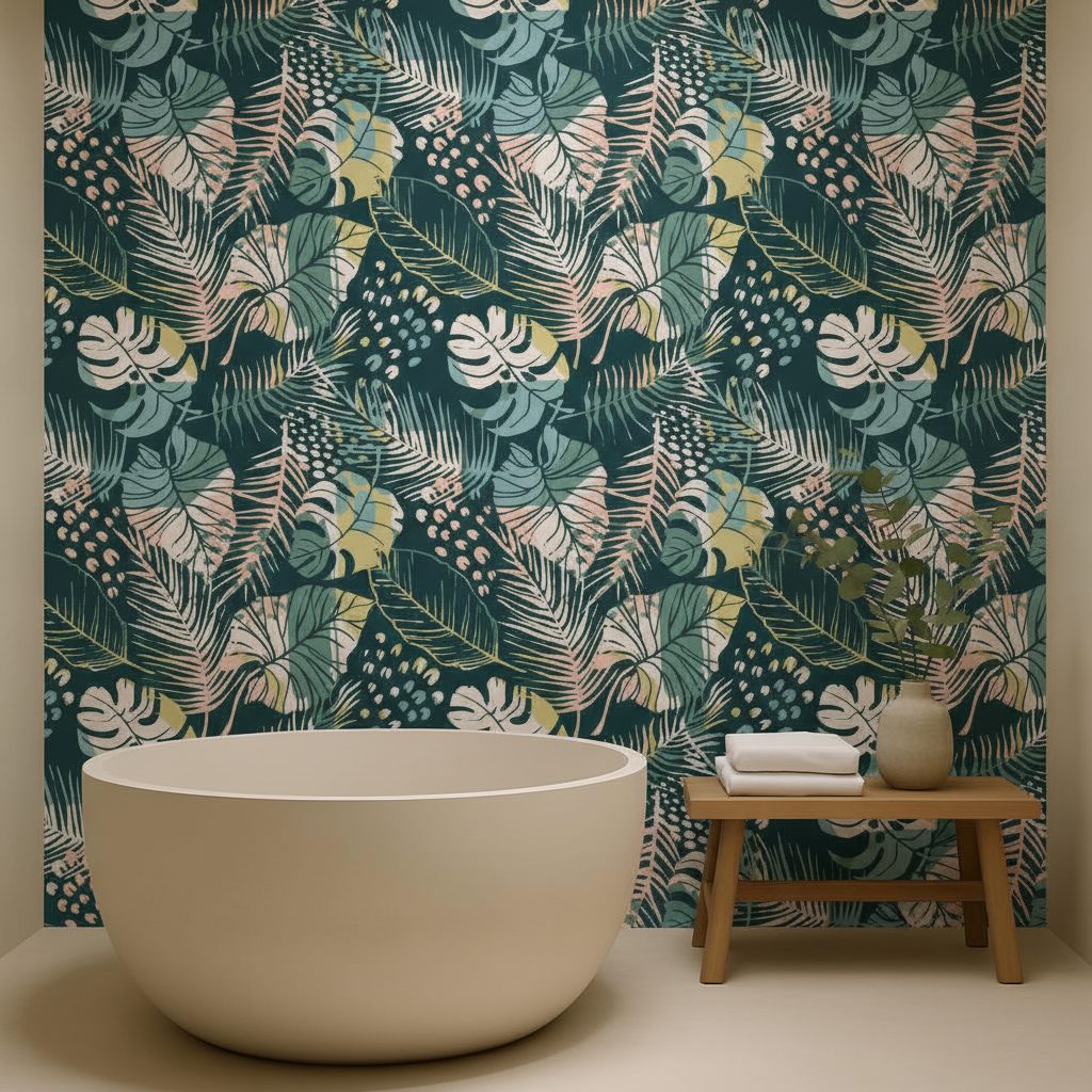 Piante Tropicali Astratte in ambiente