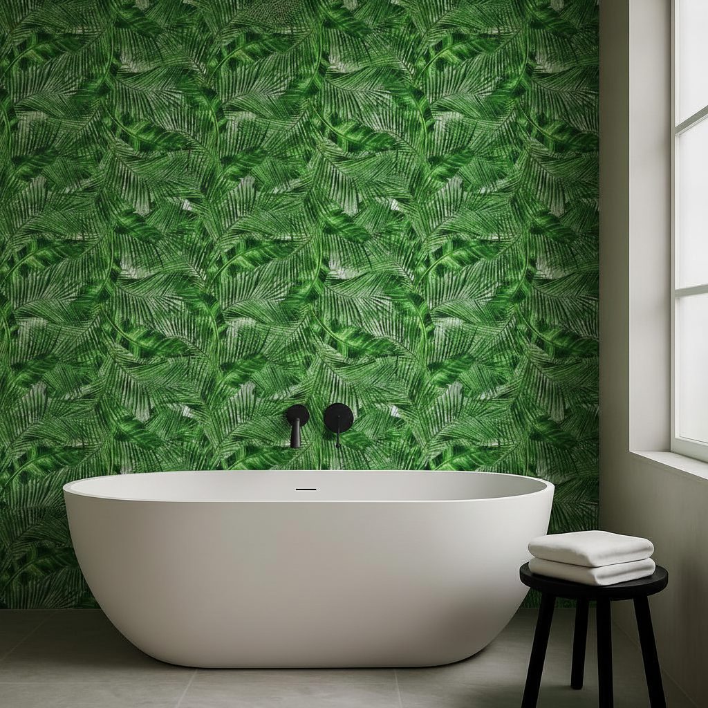 Pattern Tropicale Acquerello in ambiente