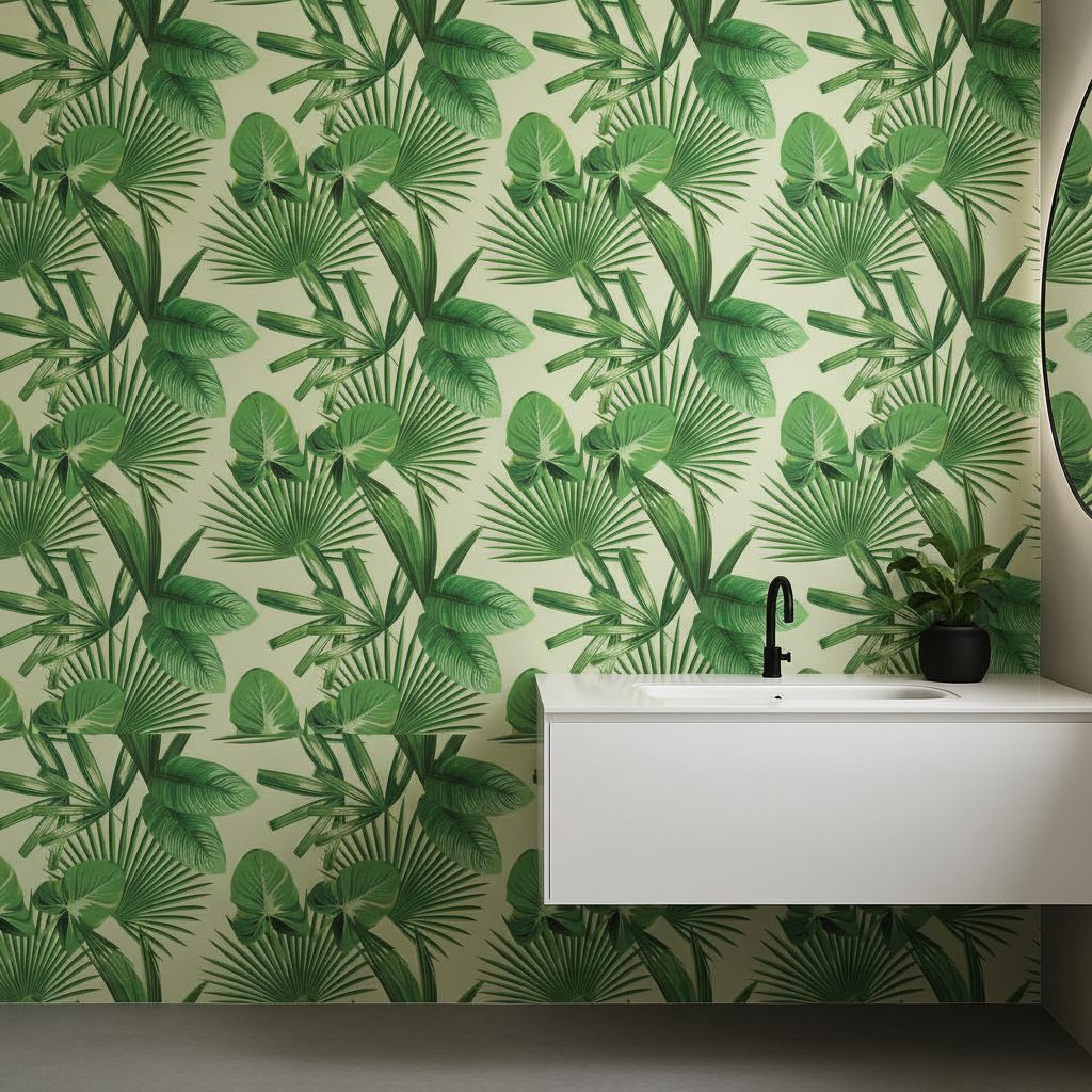 Foglie di Palma Giallo Verde in ambiente